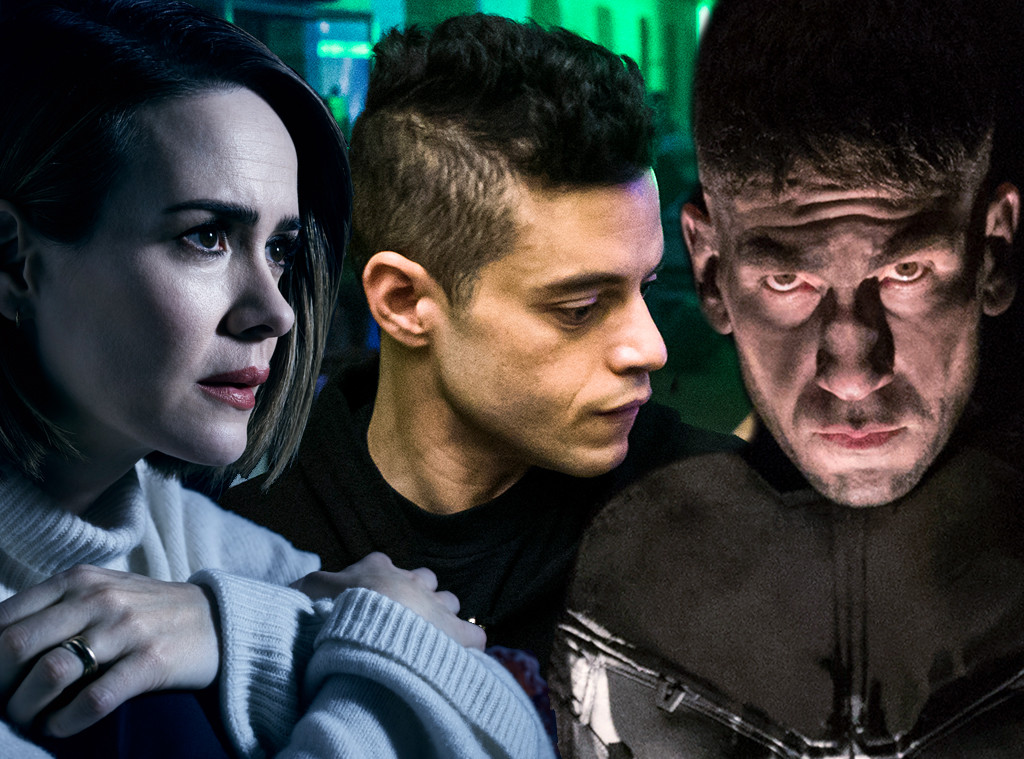 American Horror Story, Mr. Robot, The Punisher American Horror Story, Mr. Robot, The Punisher